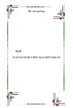 Chủ đề dự án tap project nước sạch trên toàn cầu