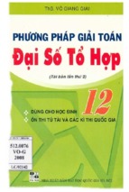 Phuong phap giai dai so to hop 12 (nxb dai hoc quoc gia 2008) - vo giang giai, 158 trang