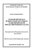 Sử dụng biểu diễn trực quan hỗ trợ suy luận quy nạp và ngoại suy của học sinh mười lăm tuổi trong quá trình tìm kiếm quy luật toán (tt)