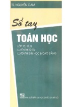 So tay toan hoc lop 10-11-12-ltdh (nxb dai hoc quoc gia 2003) - nguyen cam, 147 trang.pdf