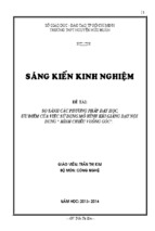 So sánh các phương pháp dạy học – ưu điểm của việc sử dụng mô hình khi giảng dạy nội dung