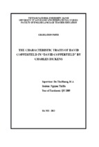 Những đặc điểm của david copperfiled trong tác phẩm “david copperfield” của charles dickens