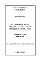 Kế toán trách nhiệm tại công ty cổ phần vicem vật liệu xây dựng đà nẵng