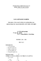 ứng dụng công nghệ thông tin nhằm nâng cao hiệu quả dạy học  địa lí 10 bài sóng, thủy triều, dòng biển