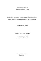 Phân tích năng lực cạnh tranh của ngân hàng tm-cp ngoại thương việt nam – vietcombank