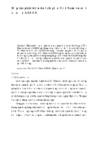 Hợp tác phát triển du lịch giữa việt nam và vài nước asean