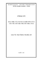 Hoàn thiện công tác đào tạo bồi dưỡng công chức, viên chức bệnh viện mắt trung ương