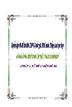 Tuyển tập 98 đề thi thử THPT Quốc gia 2016 môn Tiếng Anh cực hay có đáp án và bình luận chi tiết của Tuyensinh247 (Phần 3)