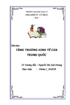 Tăng trưởng kinh tế của trung quốc