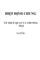 Hiệp định chung về thuế quan và thương mại