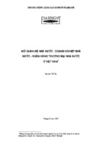 Mối quan hệ nhà nước – doanh nghiệp nhà nước – ngân hàng thương mại nhà nước ở việt nam