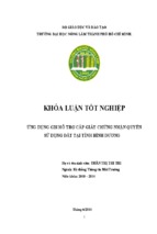 ứng dụng gis hỗ trợ cấp giấy chứng nhận quyền sử dụng đất tại tỉnh bình dương