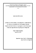 Tóm tắt luận văn nghiên cứu thành tố cấu trúc và ngữ nghĩa của một số thành ngữ cố định điển hình trong tiếng anh và tiếng việt