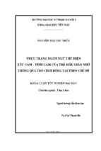 Thực trạng ngôn ngữ thể hiện xúccảm – tình cảm của trẻ mẫu giáo nhỡ thông qua trò chơi đóng vai theo chủ đề