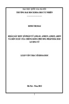 Tóm tắt luận văn thạc sĩ khảo sát một số phân tử ankan anken ankin aren và dẫn xuất của chúng bằng phương pháp hóa học lượng tử
