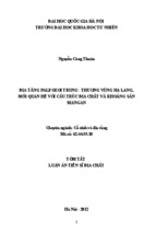 Tóm tắt luận án tiến sĩ địa tầng paleozoi trung - thượng vùng hạ lang, mối quan hệ với cấu trúc địa chất và khoáng sản mangan