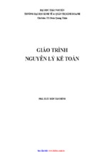 Giáo trình nguyên lý kế toán- đh thái nguyên