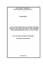 Quản lý hoạt động giáo dục đạo đức học sinh ở trường thpt huyện lập thạch tỉnh vĩnh phúc theo hướng phối hợp với các tổ chức xã hội