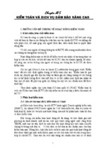 Chuyên đề 5 kiểm toán và dịch vụ đảm bảo nâng cao