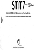 Smm7, standard method of measurement of building works