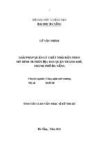 Luận văn thạc sĩ kỹ thuật giải pháp quản lý chất thải rắn theo mô hình 3r trên địa bàn quận thanh khê, tp đà nẵng