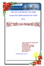 Chiến lược phát triển sản phẩm đồ uống