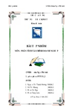 Bài tập nhóm môn phân tích tài chính doanh nghiệp phân tích tài chính công ty cổ phần chế biến gỗ thuận an - gvhd đoàn ngọc phi anh