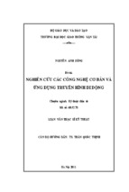 Luận văn thạc sĩ kỹ thuật nghiên cứu các công nghệ cơ bản và ứng dụng truyền hình di động