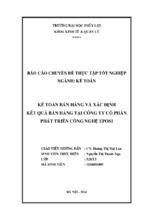 Báo cáo chuyên đề tốt nghiệp kế toán bán hàng và xác định kết quả bán hàng tại công ty cổ phần phát triển công nghệ eposi