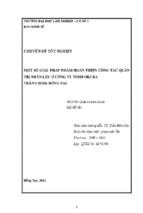 Chuyên đề tốt nghiệp một số giải pháp nhằm hoàn thiện công tác quản trị nhân lực ở công ty tnhh okura trảng bom, đồng nai - phạm văn tài