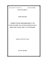 Luận án ngành nội tim mạch-nghiên cứu đặc điểm điện sinh lý tim và kết quả điều trị cơn rung nhĩ kịch phát bằng năng lượng sóng có tần số radio
