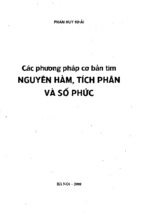 Các phương pháp cơ bản tìm nguyên hàm, tích phân, số phức