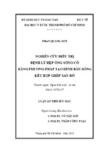 Luận án ngoại thần kinh -sọ não - nghiên cứu điều trị bệnh lý hẹp ống sống cổ bằng phƣơng pháp tạo hình bản sống kết hợp ghép san hô [full]