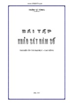 Bài tập chuyên đề khảo sát hàm số
