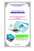 Chuyên đề hầm số lớp 12 luyện thi thpt quốc gia