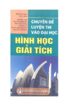 Chuyên đề luyện thi vào Đại học Hình học giải tích