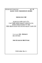 Luận án nội tim mạch-đánh giá hiệu quả của can thiệp động mạch vành qua da bằng cộng hưởng từ tim trên bệnh nhân hội chứng mạch vành cấp