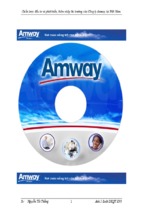 Chiến lược đầu tư và phát triển, thâm nhập thị trường của công ty amway tại việt nam