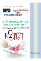 Phương trình vô tỷ