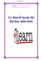 Lý thuyết luyện thi đại học môn toán