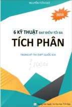 6 ky thuat tich phan   nguyen tien dat