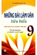 Những bài làm văn tiêu biểu 9 (nxb đại học quốc gia 2009)   nguyễn xuân lạc, 159 trang