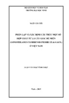 Luận văn thạc sĩ phân lập và xác định cấu trúc một số hợp chất từ lá cây giác đế miên (goniothlamus tamirensis pierre ex & gagn.) ở việt nam