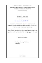 Luận văn tiếng anhstudents’ attitudes towards using technology in language classes in learning pronunciation  a survey at a vietnam based international school. quan điểm của học sinh đối với việc dùng công nghệ trong v