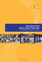 Tận dụng cơ hội dân số ‘vàng’ ở việt nam cơ hội, thách thức và các khuyến nghị chính sách