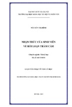 Nhận thức của sinh viên về rối loạn trầm cảm