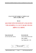 Quan hệ nuôi con nuôi giữa cha dượng với con riêng của vợ và mẹ kế với con riêng của chồng