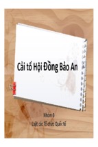 Thuyết trình cải tổ hội đồng bảo an