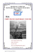 đề tài chiến tranh ả rập israel năm 1948