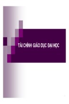 Giáo dục đại họctài chính giáo dục